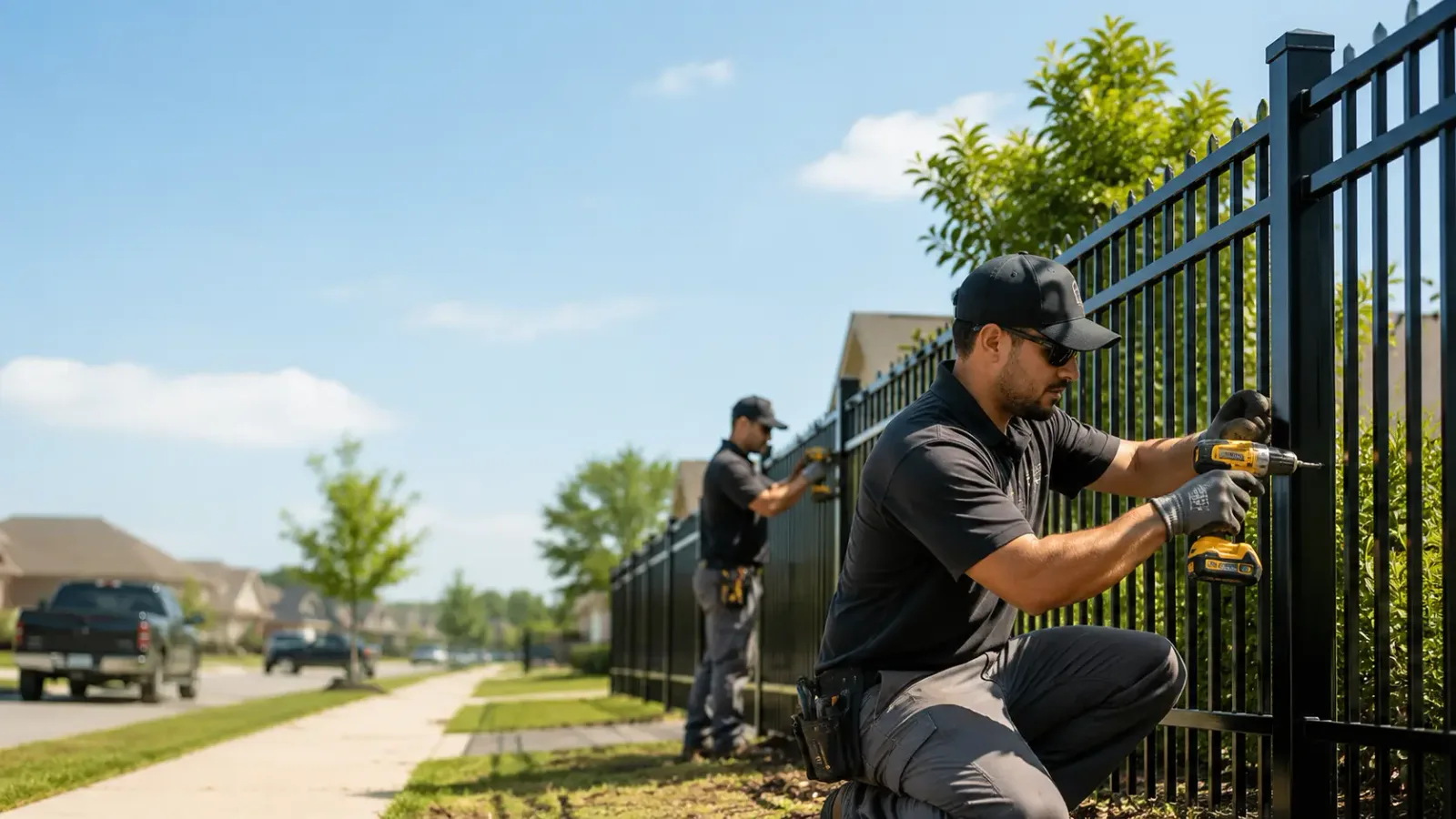Metal Fence Installation in Katy, TX